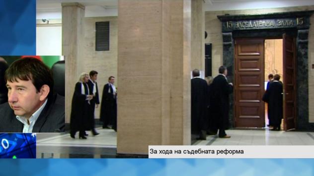 Атанас Атанасов, председател на Съюза на съдиите в България. Снимка: Bloomberg TV Bulgaria 