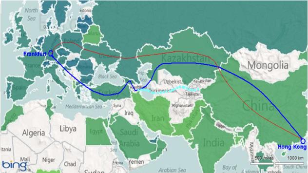 Карта на проекта TASIM. Източник: tasim.net