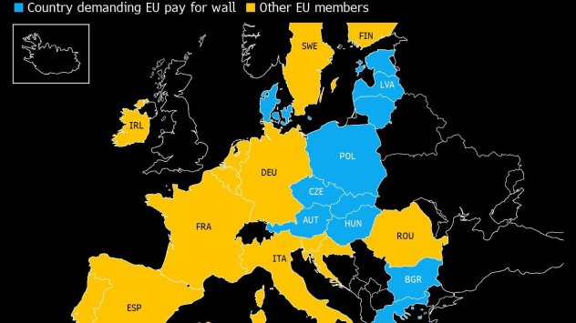 Европейски страни искат от Брюксел да плати за гранични стени срещу мигрантите 