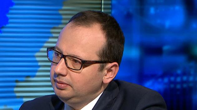 Водещият на &quot;Светът е бизнес&quot; Николай Кръстев. Снимка: Bloomberg TV Bulgaria