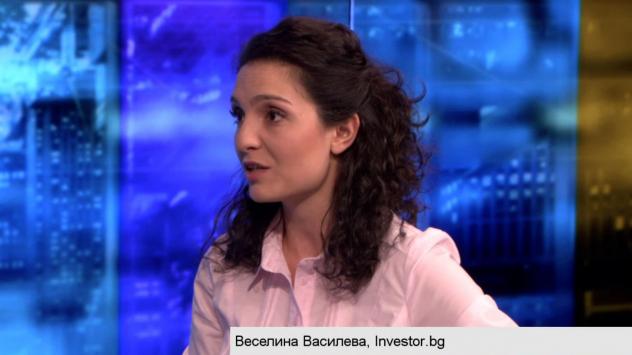 Борсовият репортер на Investor.bg Веселина Василева Снимка: Bloomberg TV Bulgaria