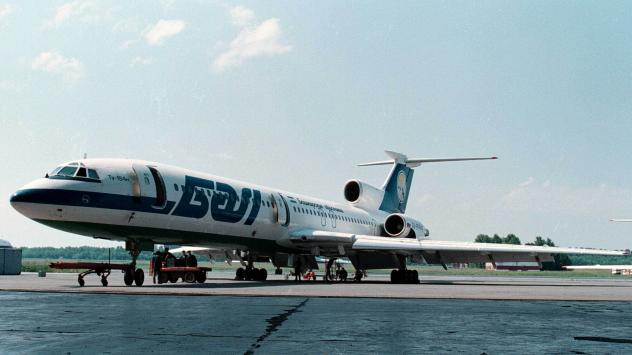 ТУ-154 на летището в Уфа, Русия Снимка: Dmitry Beliakov/Bloomberg News