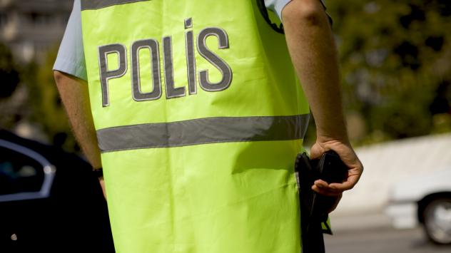 Полицейска охрана пред Конгресния център в Истанбул, по време на годишната среща на Международния валутен фонд и Световната банка. Истанбул, Турция. 1 откомври 1009. Снимка: Daniel Acker/Bloomberg 