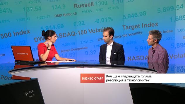 Деян Михайлов, научен сътрудник в Института Макс Планк в Потсдам; Никола Кереков, Ratio.bg. Снимка: Bloomberg TV Bulgaria