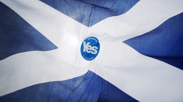 На референдума през 2014 г в който шотландците решаваха дали