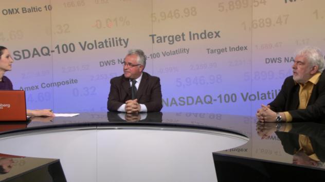 Красимир Кумчев, аграрен консултант и собственик на Apple Consult и доц. Огнян Боюклиев от Института за икономически изследвания от БАН. Снимка: Bloomberg TV Bulgaria