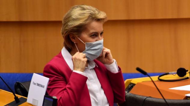 Председателят на ЕК Урсула фон дер Лайен. Снимка: Geert Vanden Wijngaert/Bloomberg