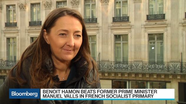 Карин Берже, депутат от социалистическата партия на Франция по време на интервю за Bloomberg. Париж, 23 януари 2017. Снимка: BloombergTVBulgaria