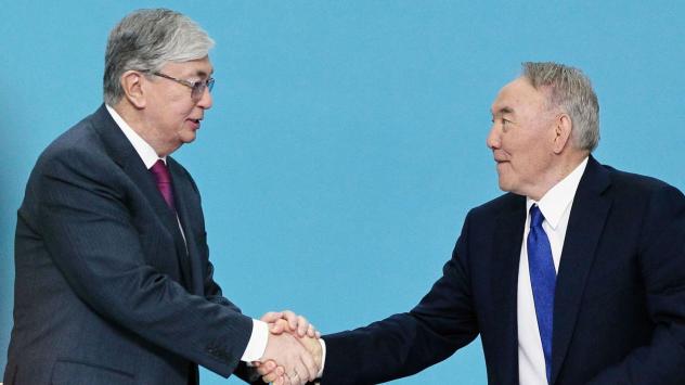 Бившият президент на Казахстан Нурсултан Назарбаев и Касим-Жомарт Токаев