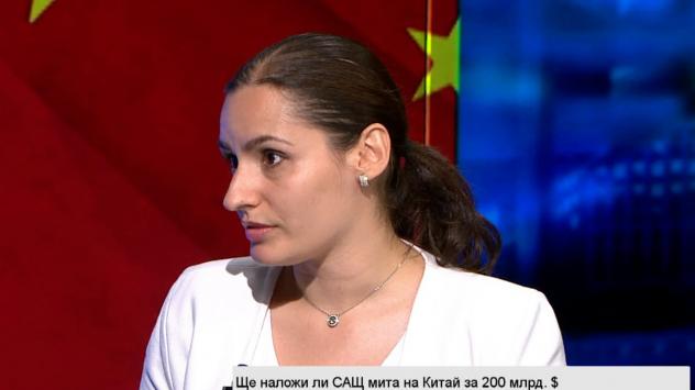 Мариана Трифонова, ст. експерт в Институт за икономическа политика. Снимка: Bloomberg TV Bulgaria