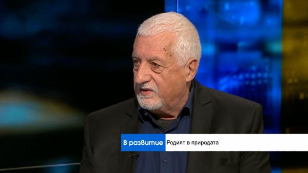 Проф. Рангел Гюров, геолог в НБУ. Снимка: Bloomberg TV Bulgaria 