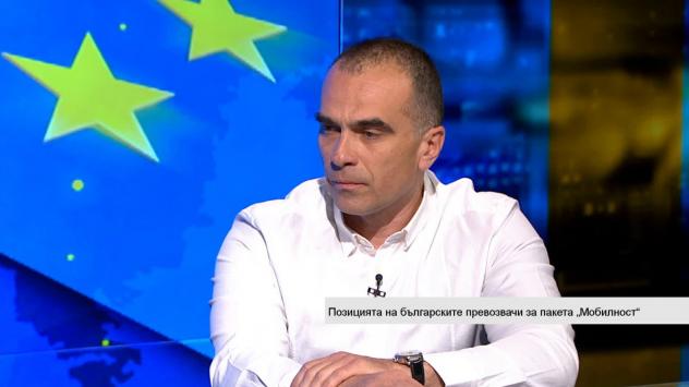 Георги Цанов, Съюз на международните превозвачи. Снимка: Bloomberg TV Bulgaria 