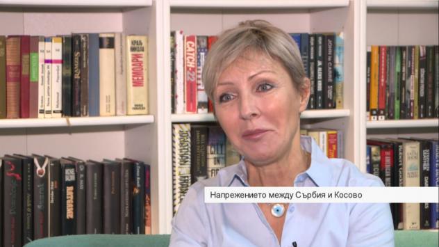 Йелена Милич, директор на неправит. белградски център за евроатлантически изследвания CEAS Serbia. Снимка: Bloomberg TV Bulgaria 