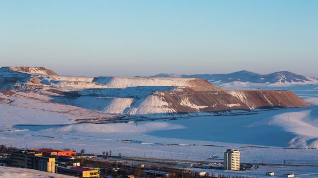 Медният рудник на Erdenet Mining Corp. в Ерденет, Монголия. 11 март 2017. Photographer: Taylor Weidman/Bloomberg