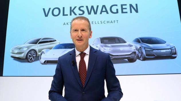 Изпълнителният директор на Volkswagen Херберт Дийс. Снимка: Krisztian Bocsi/Bloomberg