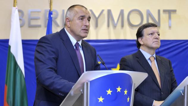 Снимка: Jock Fistick/Bloomberg News *** Local Caption *** Boyko Borissov; Jose Manuel Barroso
