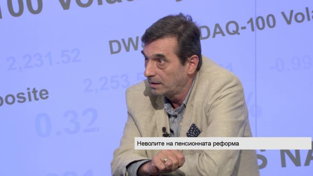 Димитър Манолов, президент на КТ Подкрепа. Снимка: Bloomberg TV Bulgaria 