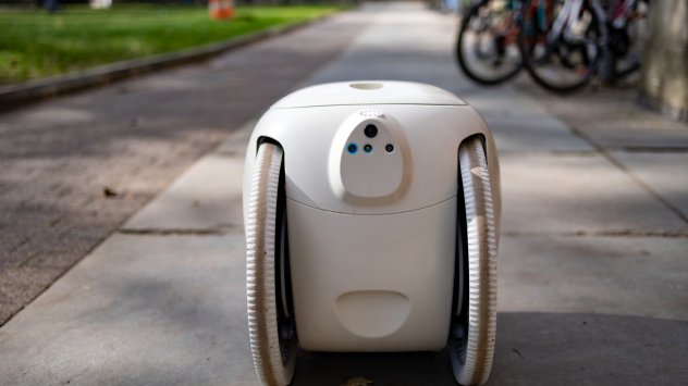 В огромен склад в южния нидерландски град Розендал автоматизирани кранове