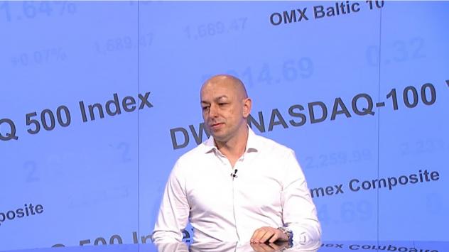 Д-р Щерю Ножаров, икономист, преподавател в катедра &quot;Икономикс&quot; на УНСС. Снимка: Bloomberg TV Bulgaria 