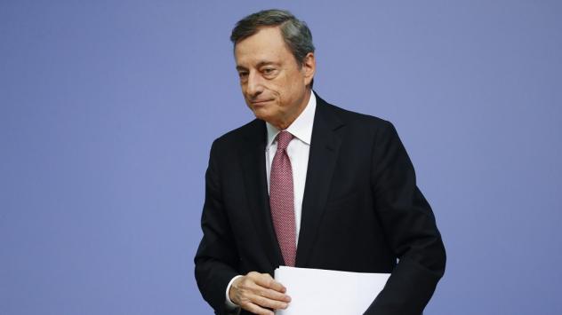 Марио Драги, управител на ЕЦБ. Снимка: Alex Kraus/Bloomberg