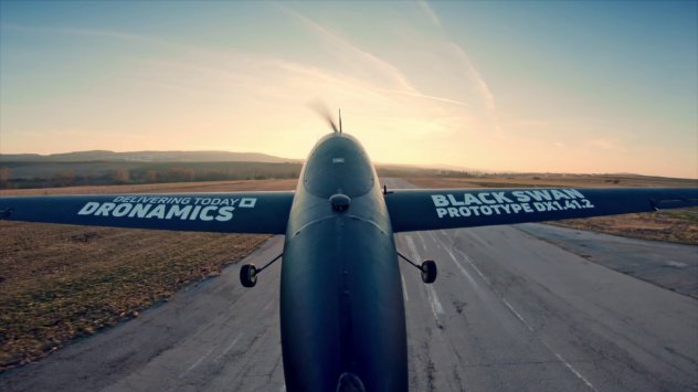 Безпилотният дрон Black Swan. Снимка: Dronamics