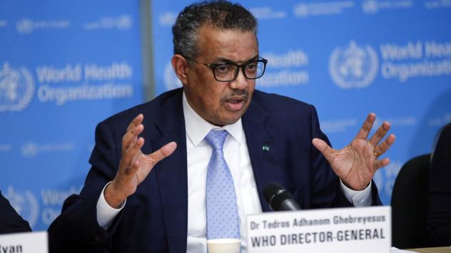 Директорът на Световната здравна организация Теодорос Аданом Гебрейесус. Снимка: Stefan Wermuth/Bloomberg