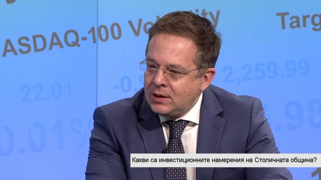 Дончо Барбалов, зам.-кмет на Столична община по финансите. Снимка: Bloomberg TV Bulgaria 