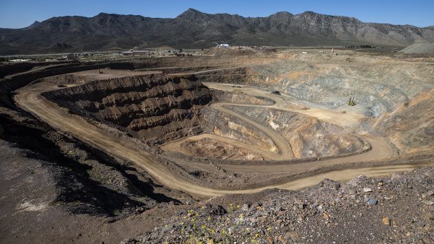 Мината Mountain Pass, управлявана от MP Materials, в Калифорния. Снимка: Bloomberg LP