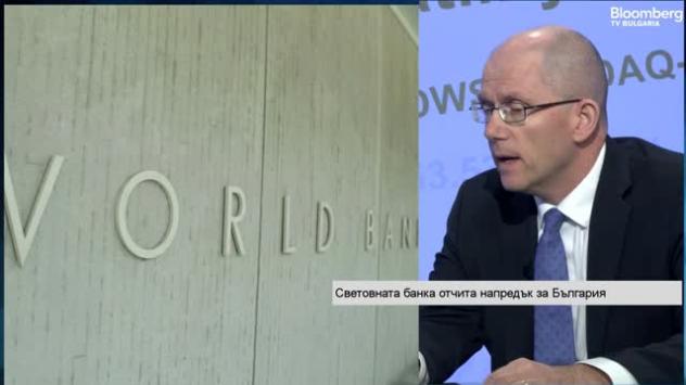 Тони Томпсън, представител на Световната банка за България. Снимка: Bloomberg TV Bulgaria