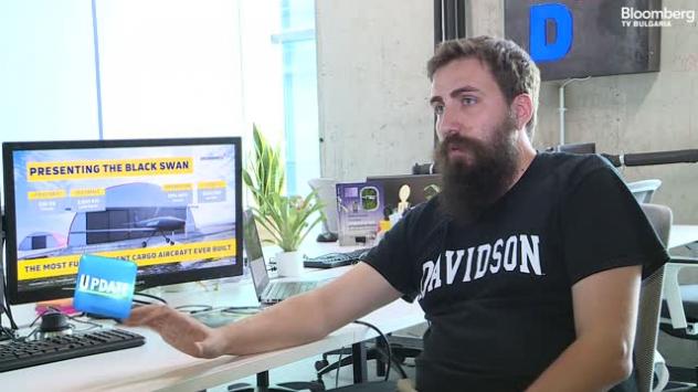 Свилен Рангелов, основател на Dronamics, снимка: Bloomberg TV Bulgaria