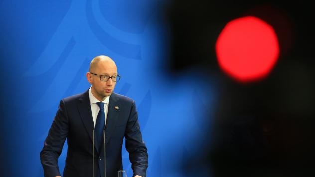 Арсений Яценюк. снимка: Krisztian Bocsi/Bloomberg 