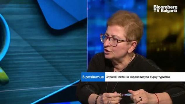 Доц. Соня Алексиева, преподавател в НБУ и PR експерт в областта на туризма. Снимка: Bloomberg TV Bulgaria 