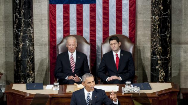 Барак Обама произнася последното си обръщение. снимка: Pete Marovich/Bloomberg