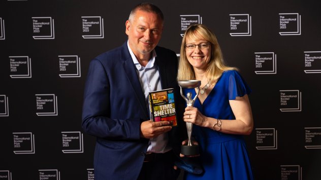 Георги Господинов и Анджела Родел. Снимка: The Booker Prize/facebook