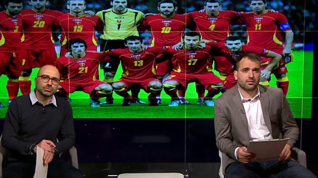 Водещите на Index Sport Александър Костадинов и Цветин Филипов. Снимка: Bloomberg TV Bulgaria