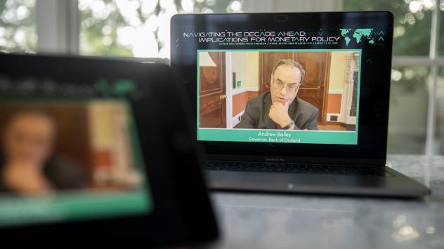 правителят на Английската централна банка Андрю Бейли.Снимка: Daniel Acker/Bloomberg