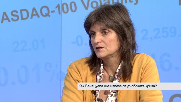 Къдринка Къдринова, председател на Сдружението на испаноговорящите журналисти в България. Снимка: Bloomberg TV Bulgaria