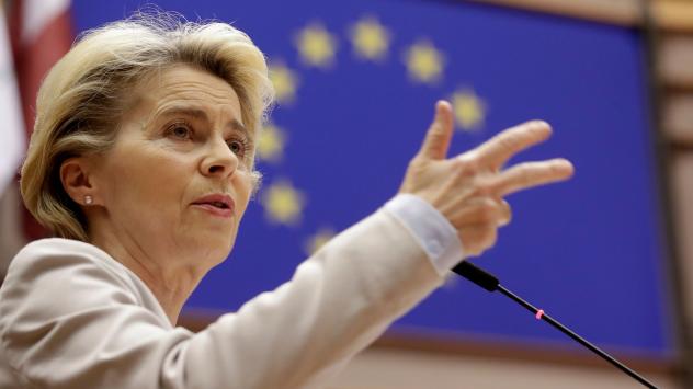 Председателят на Европейската комисия Урсула фон дер Лайен. Снимка: Bloomberg