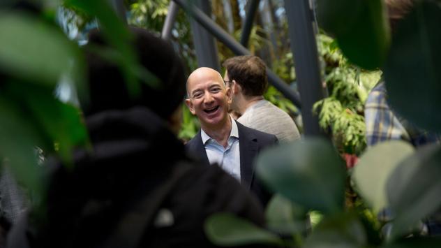 Съоснователят на Amazon.com Джеф Безос. Снимка: Mike Kane/Bloomberg 