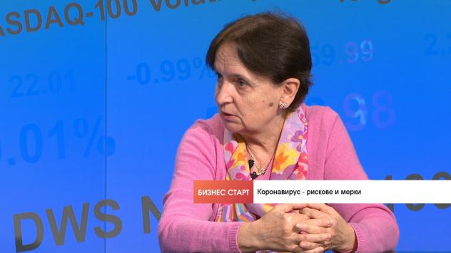 Д-р Мими Виткова, председател на УС на Асоциацията на лицензираните дружества за доброволно здравно застраховане и бивш министър на здравеопазването. Снимка: Bloomberg TV Bulgaria