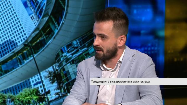 Арх. Александър Йончев, основател на студио Simple.Architecture. Снимка: Bloomberg TV Bulgaria 