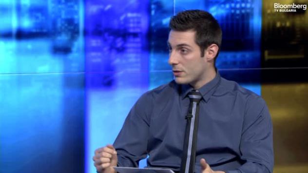 Владимир Сиркаров в предаването Инвестбук с Дориана Ранкова, 18/3/2016. Снимка: Bloomberg TV Bulgaria