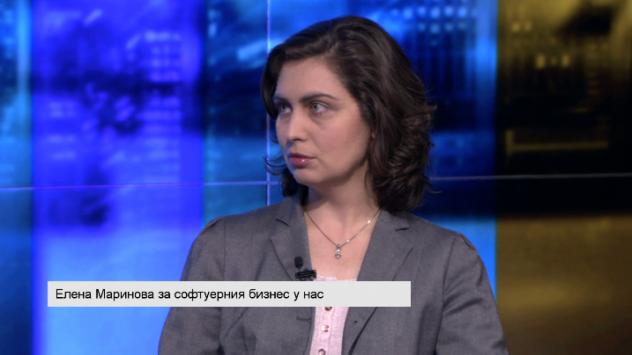 Елена Маринова, президент на Мусала Софт. Снимка:  Bloomberg TV Bulgaria