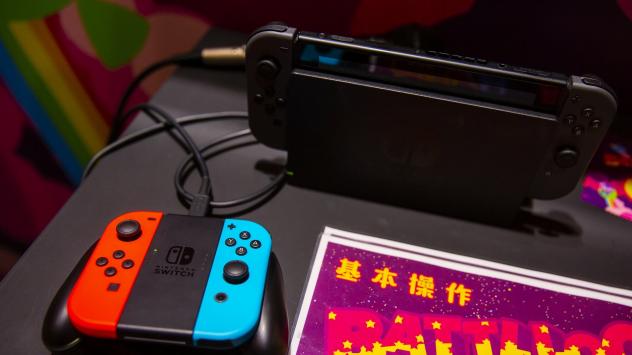 Nintendo Switch по време на състезание по компютърни игри в Япония Снимка: Shiho Fukada/Bloomberg