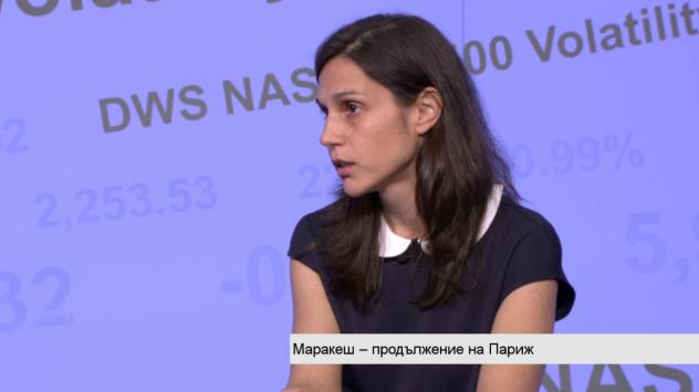 Теодора Стоянова от Green Peace България. Снимка: Bloomberg TV Bulgaria