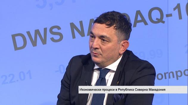 Любчо Зиков, известен анализатор и гл.редактор на македонското печатно издание &quot;Капитал&quot;. Снимка: Bloomberg TV Bulgaria 