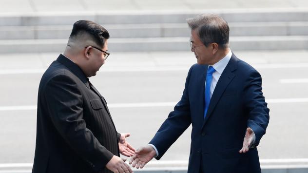 Снимка: Inter-Korean Summit Press Corps/Pool via Bloomberg