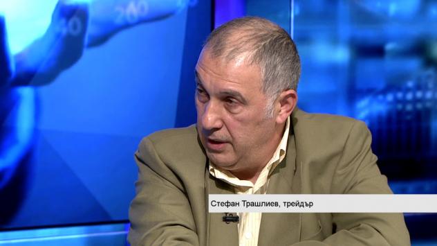 Стефан Трашлиев, трейдър. Снимка: Bloomberg TV Bulgaria