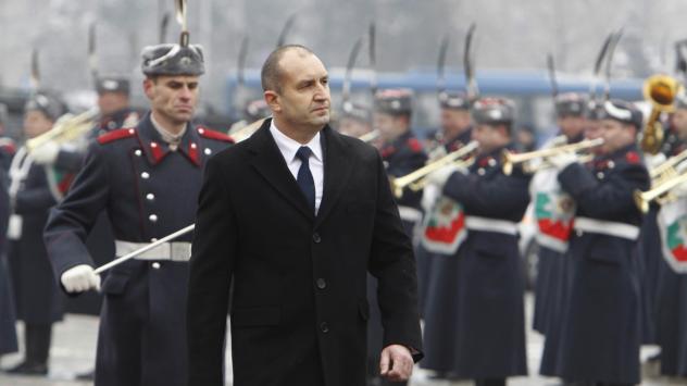 Президентът Румен Радев по време на церемонията по встъпване в длъжност. София. Снимка: Олег Попов/BloombergTVBulgaria