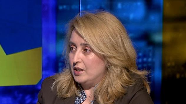 Гл. ас. д-р Катя Христова, преподавател по европеистика, НБУ, снимка: Bloomberg TV Bulgaria